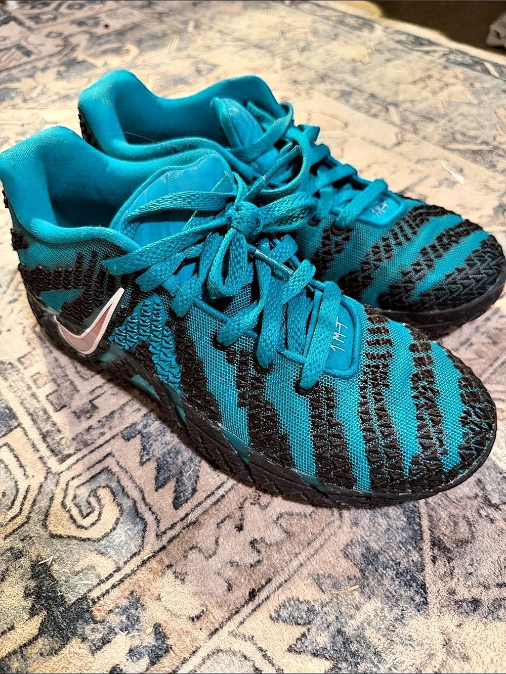 Nike Free RN Flyknit 2017 Flyknit Athletic Shoes blue & Black US 8